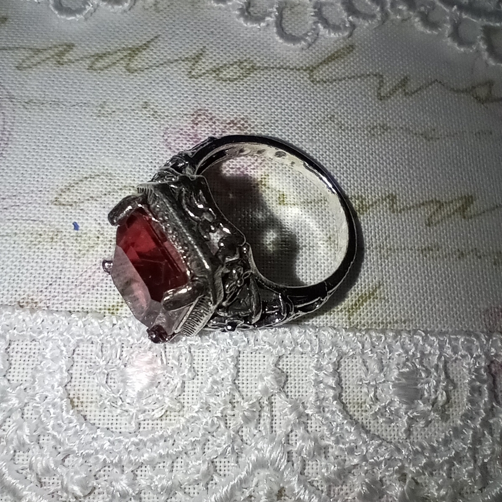 Pink Gemstone Statement Ring - image 8